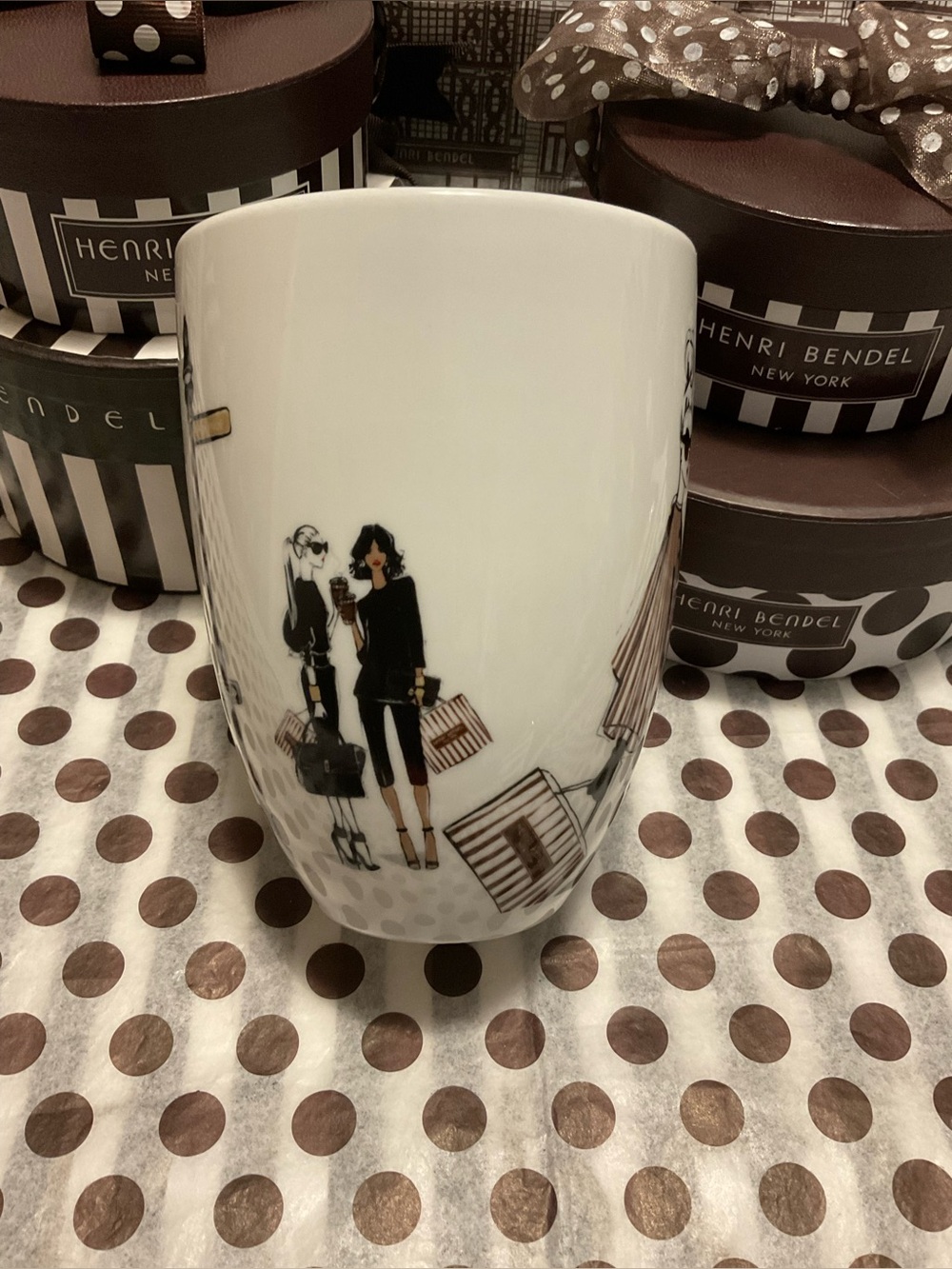 Henri Bendel Megan Hess Fashion Girl Coffee Mug - Fifth Avenue Collection - Picture 4 of 13